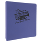 Lasered Leatherette 3-Ring Binder with 1" Slant D Rings