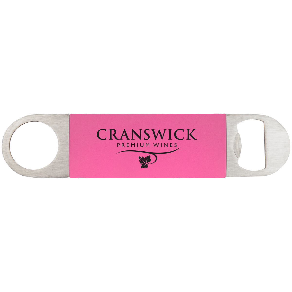 Pink/Black Bottle Opener with Silicone Sleeve