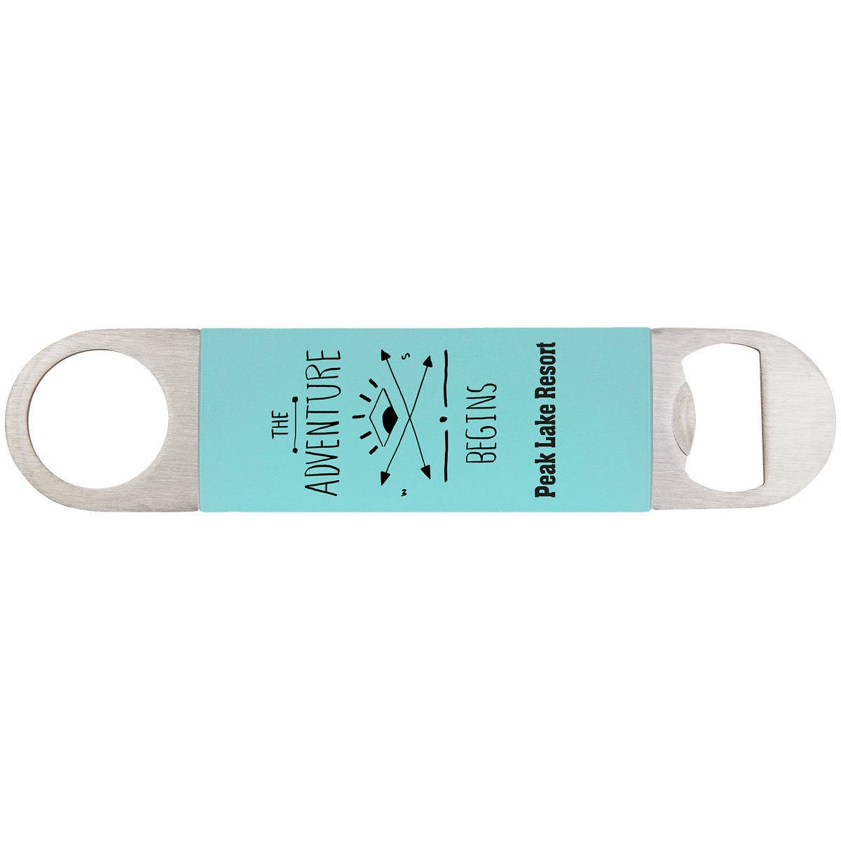 Teal/Black Bottle Opener with Silicone Sleeve