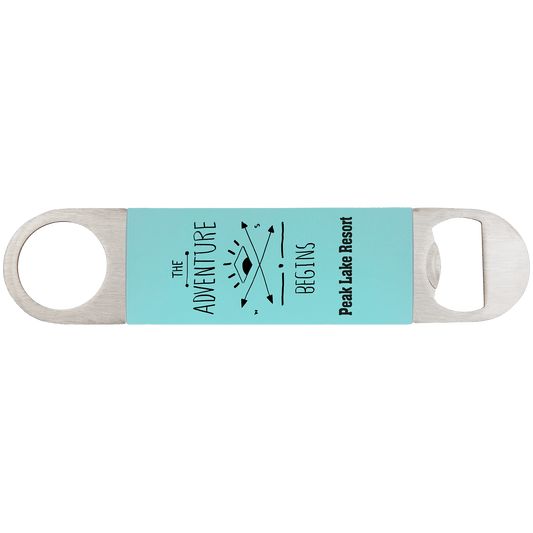 Teal/Black Bottle Opener with Silicone Sleeve