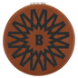 Rawhide Lasered Leatherette Compact Mirror
