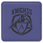 Purple Leatherette Square Coaster