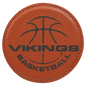 Basketball Leatherette Round Coaster