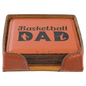 Basketball Leatherette Square 6 Coaster Set