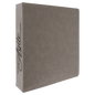 Gray Leatherette 3-Ring Binder with 2" Slant D Rings
