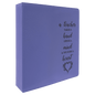 Purple Leatherette 3-Ring Binder with 2" Slant D Rings