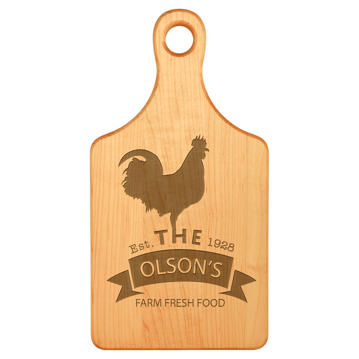 Paddle Shaped Maple Cutting Board