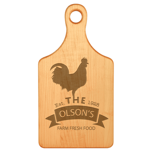 Paddle Shaped Maple Cutting Board
