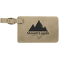 Light Brown Leatherette Luggage Tag