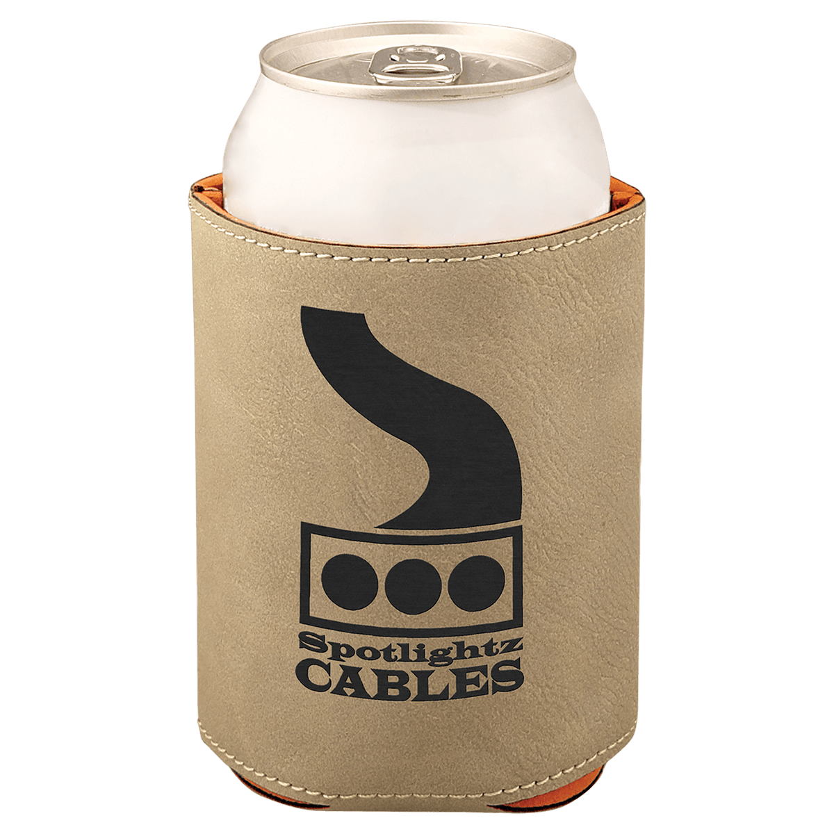 Light Brown  Leatherette Beverage Holder