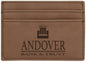 Dark Brown Leatherette Money Clip