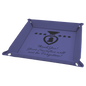 Purple Lasrable Leatherette Snap up Tray with Silver Snaps