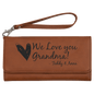 Rawhide Lasered Leatherette Wallet with Wrist Strap
