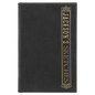 Black/Gold Lasered Leatherette Sketch Book with White Unlined Paper