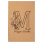 Cork Lasered Leatherette Sketch Book with White Unlined Paper