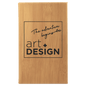 Bamboo Lasered Leatherette Sketch Book with White Unlined Paper