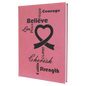 Pink Lasered Leatherette Journal with Lined Paper