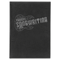 Black/Silver Lasered Leatherette Journal with Lined Paper