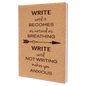 Cork Lasered Leatherette Journal with Lined Paper