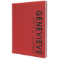 Red Lasered Leatherette Journal with Lined Paper