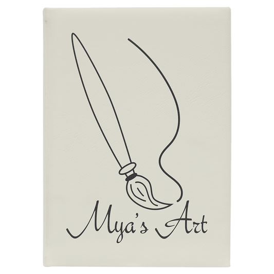 White Sketch Book with White Unlined Paper