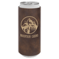 Rustic/Gold Leatherette Slim Beverage Holder