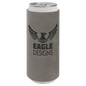 Gray Leatherette Slim Beverage Holder