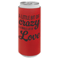 Red Leatherette Slim Beverage Holder