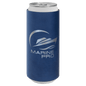 Blue/Silver Leatherette Slim Beverage Holder