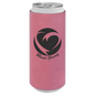 Pink Leatherette Slim Beverage Holder