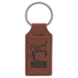 Football Leatherette Rectangle Keychain