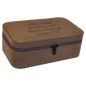 Dark Brown Large Leatherette Jewelry Box