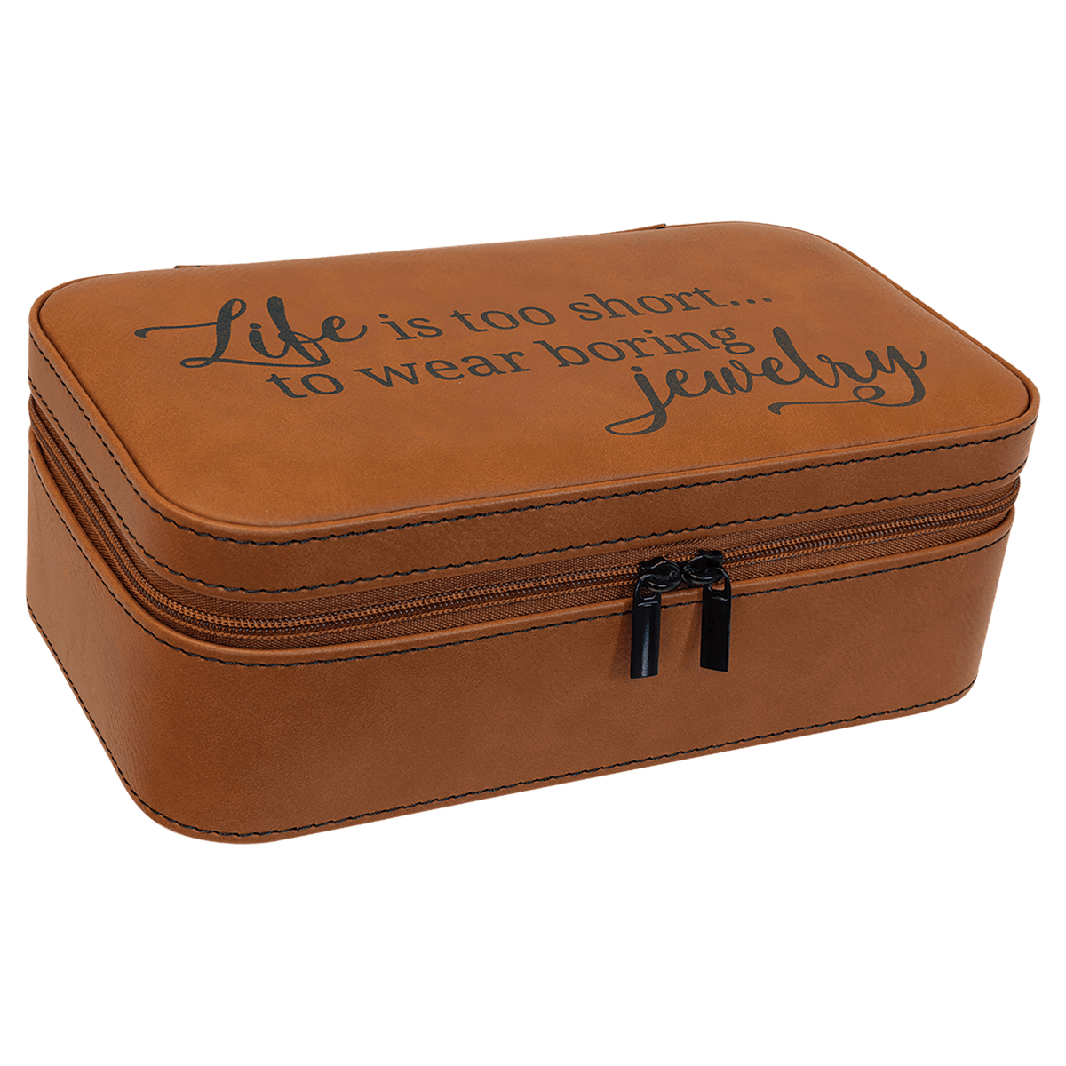 Rawhide Large Leatherette Jewelry Box