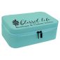 Teal Large Leatherette Jewelry Box