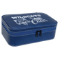 Blue/Silver Large Leatherette Jewelry Box