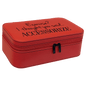 Red Large Leatherette Jewelry Box