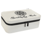 White Large Leatherette Jewelry Box