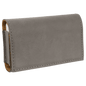 Gray Lasered Leatherette Pill Box with Separate Adjustable Containers