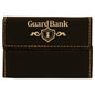 Black/Gold Leatherette Hard Business Card Holder
