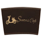 Black/Gold Leatherette Latte Mug Sleeve