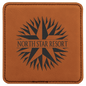 Rawhide Square Leatherette Coaster