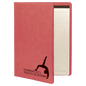 Pink Leatherette Portfolio with Notepad