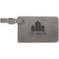 Gray Leatherette Luggage Tag
