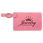 Pink Leatherette Luggage Tag