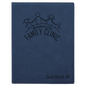 Blue/Black Small Leatherette Portfolio with Notepad
