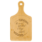 Bamboo Paddle Shaped Cutting Board with Drip Ring