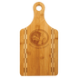 Bamboo Paddle Shaped Cutting Board with Butcher Block Inlay