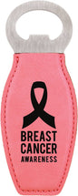 Pink Leatherette Magnetic Bottle Opener