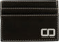 Black/Silver Leatherette Money Clip