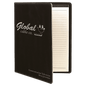 Black/Silver Leatherette Portfolio with Notepad